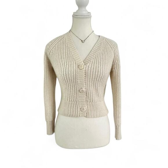 Abercrombie & Fitch Sweaters - Abercrombie Cream Cardigan Button Front Abercrombie kids size 9/10 XS Women